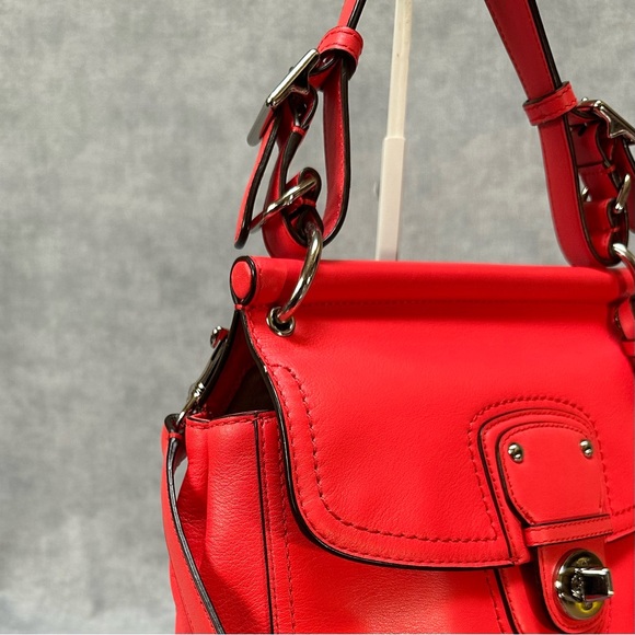 COACH Legacy Willis Re-Issue Coral Leather - Picture 9 of 9